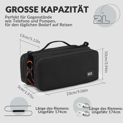 Polkupyörän runkolaukku olkahihnalla, yläputken laukku ROCKBROS