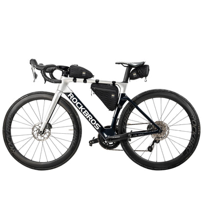 Polkupyörälaukkusetti: runkolaukku * 2 + satulalaukku * 1 säädettävällä olkahihnalla, 1,2 l, ROCKBROS