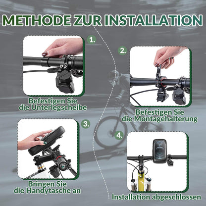Vedenpitävä polkupyörälaukku, pyörivä matkapuhelinlaukku 4,7–6 tuuman matkapuhelimille, ROCKBROS