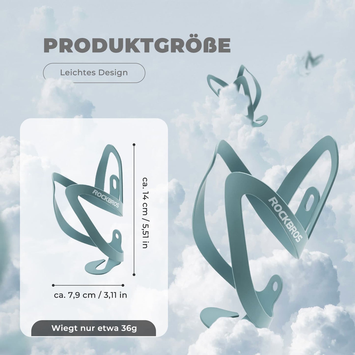 Pullopidike polkupyörän lisävaruste polkupyörän kevyt juomatelineen kiinnike ROCKBROS