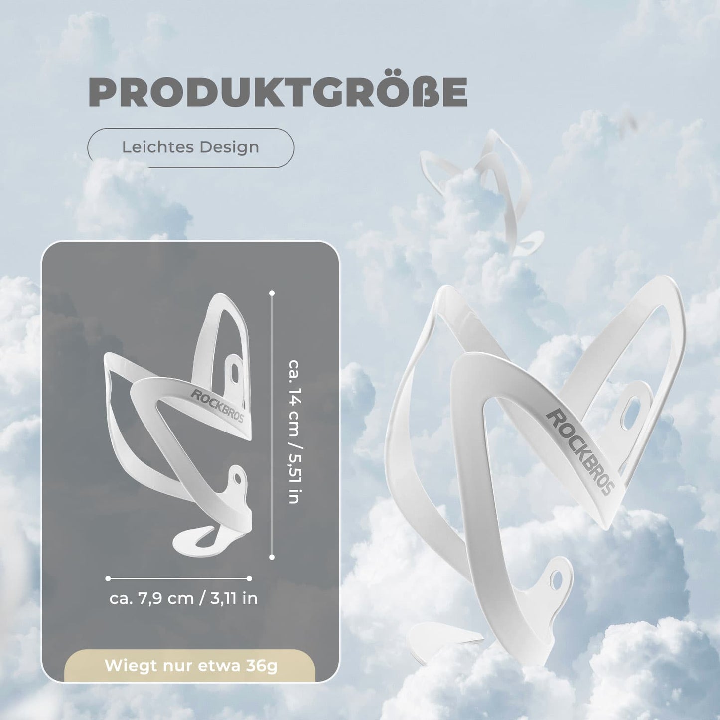 Pullopidike polkupyörän lisävaruste polkupyörän kevyt juomatelineen kiinnike ROCKBROS