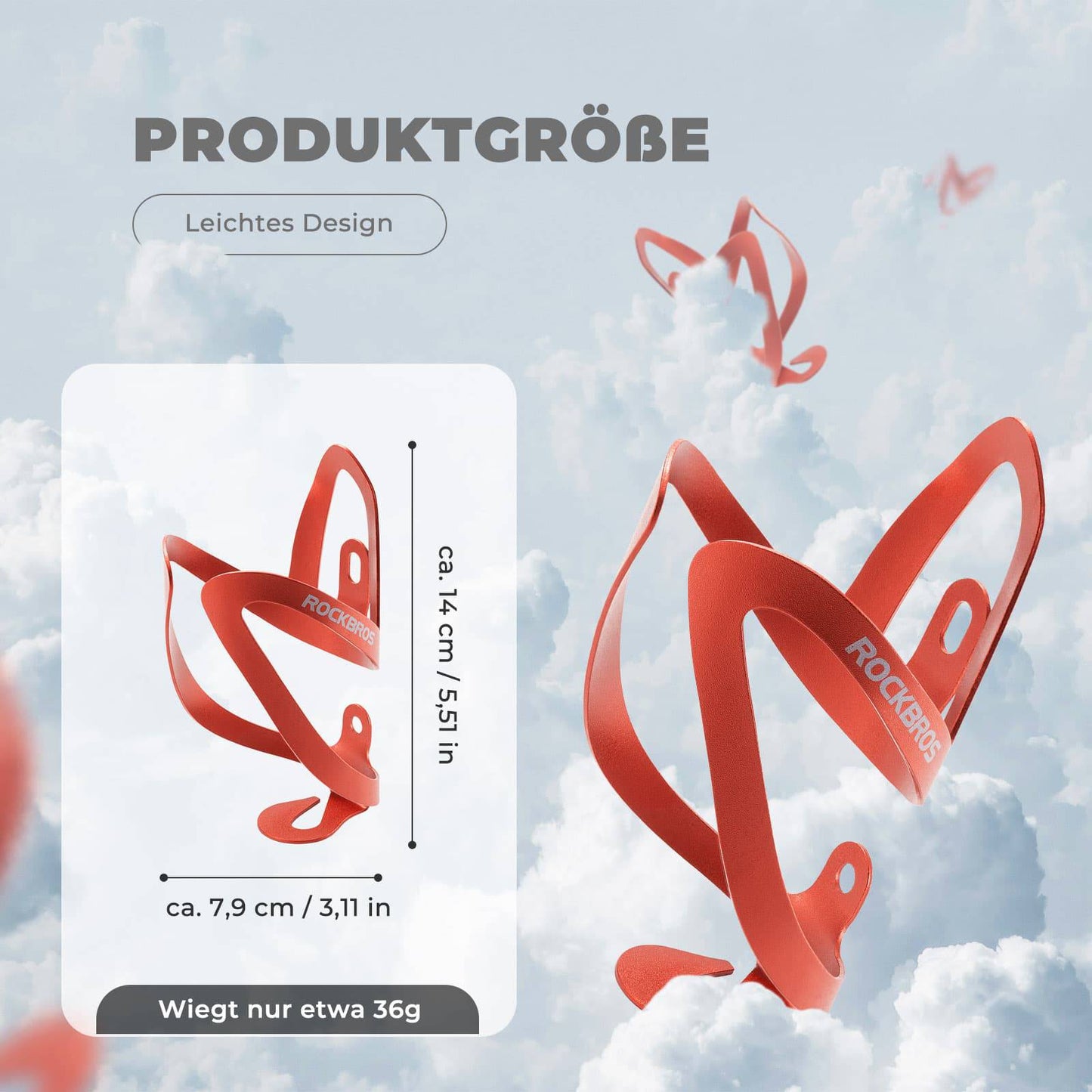 Pullopidike polkupyörän lisävaruste polkupyörän kevyt juomatelineen kiinnike ROCKBROS