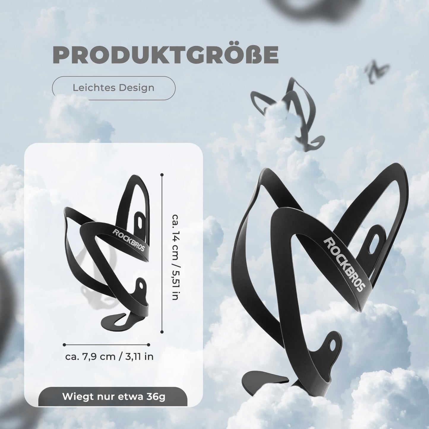 Pullopidike polkupyörän lisävaruste polkupyörän kevyt juomatelineen kiinnike ROCKBROS