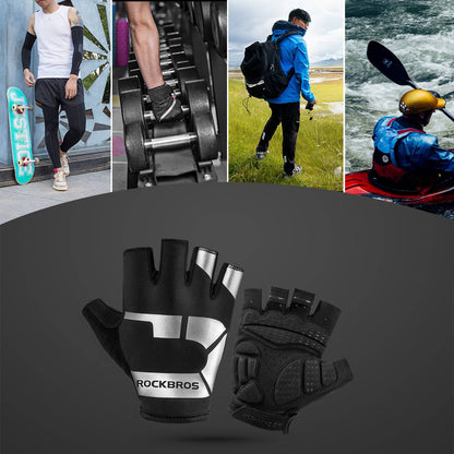 Kevään ja syksyn urheiluratsastuskäsineet, liukumattomat ja heijastavat, ROCKBROS