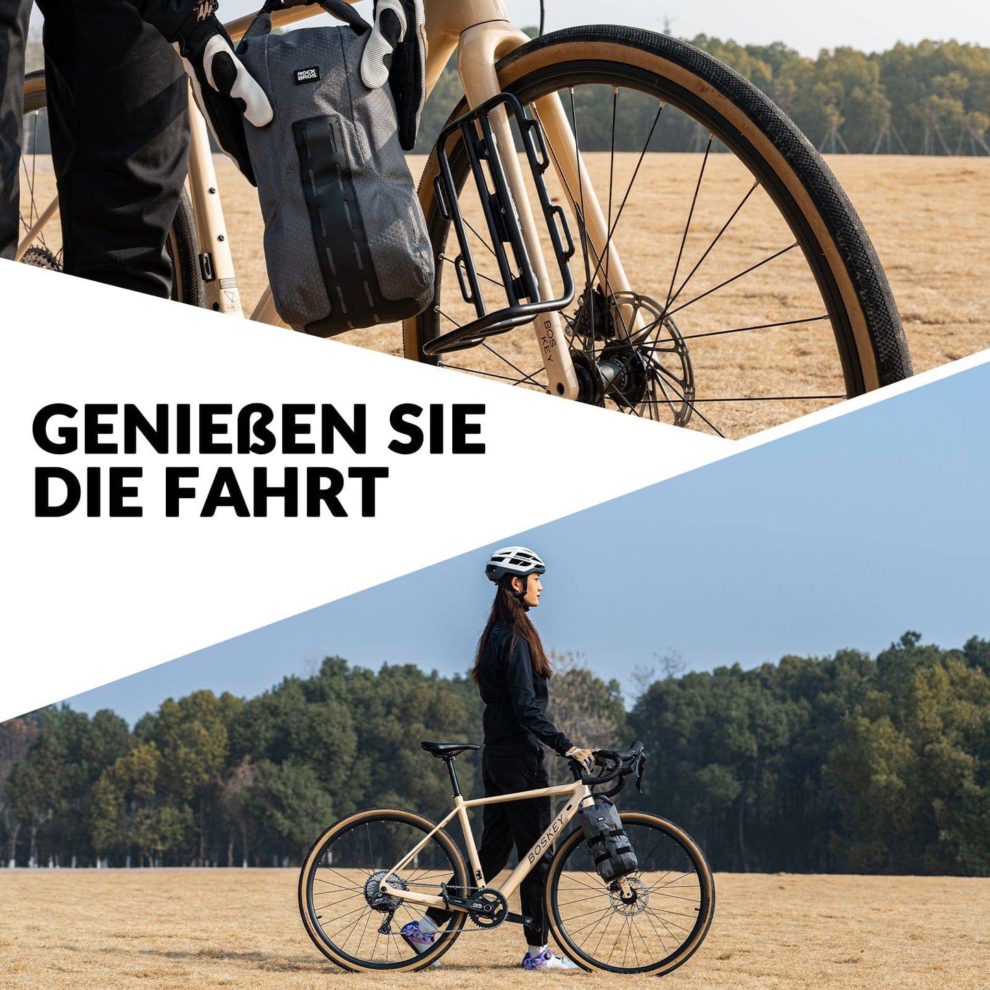 Etuhaarukan pyörätelinepussi, 2,7 l, vedenpitävä, ROCKBROS