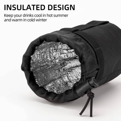 Eristetty polkupyörän ohjaustankolaukku, jossa on vesipulloteline ja kännykkätasku ROCKBROS