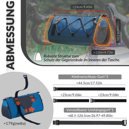 Ohjaustangon laukku Monitoiminen polkupyörän ohjaustangon laukku olkahihnalla 1,5L ROCKBROS