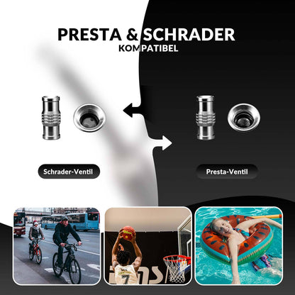 ROCKBROS alumiininen käsipumppu Schrader- ja Presta-venttiileille