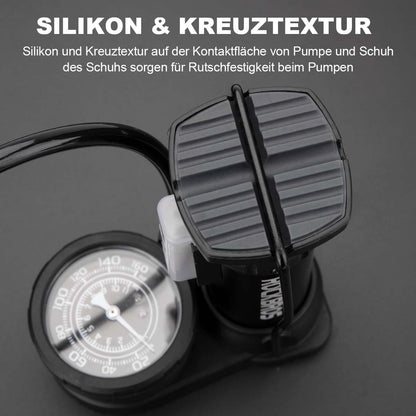 Mini jalkapumppu ilmapumpulla ja painemittarilla ROCKBROS