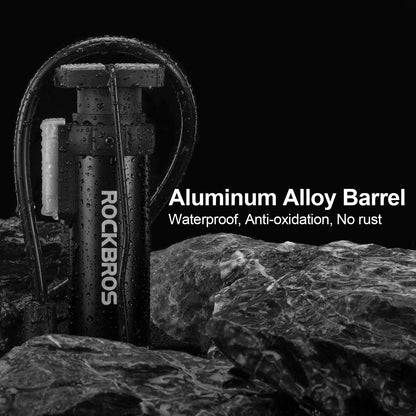 Mini kannettava ilmapumppu jalkapumppu kaikille venttiileille SV/AV ROCKBROS