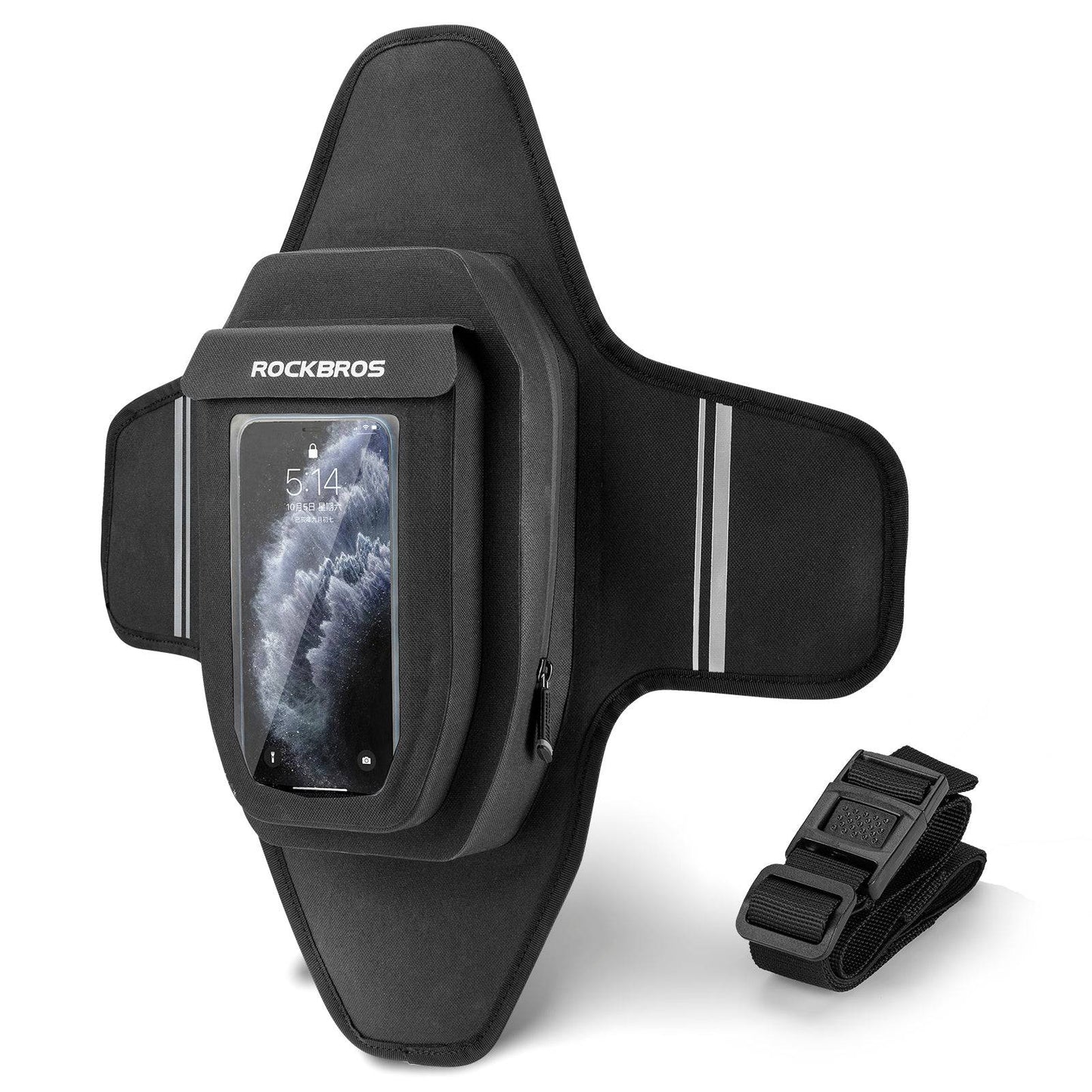 Moottoripyörän tankkilaukku vedenpitävä magneettinen tankkilaukku musta ROCKBROS