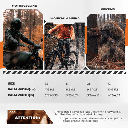 Moottoripyöräkäsineet, kosketusnäyttö, nahkaa, kokosormiset, hengittävät, ROCKBROS