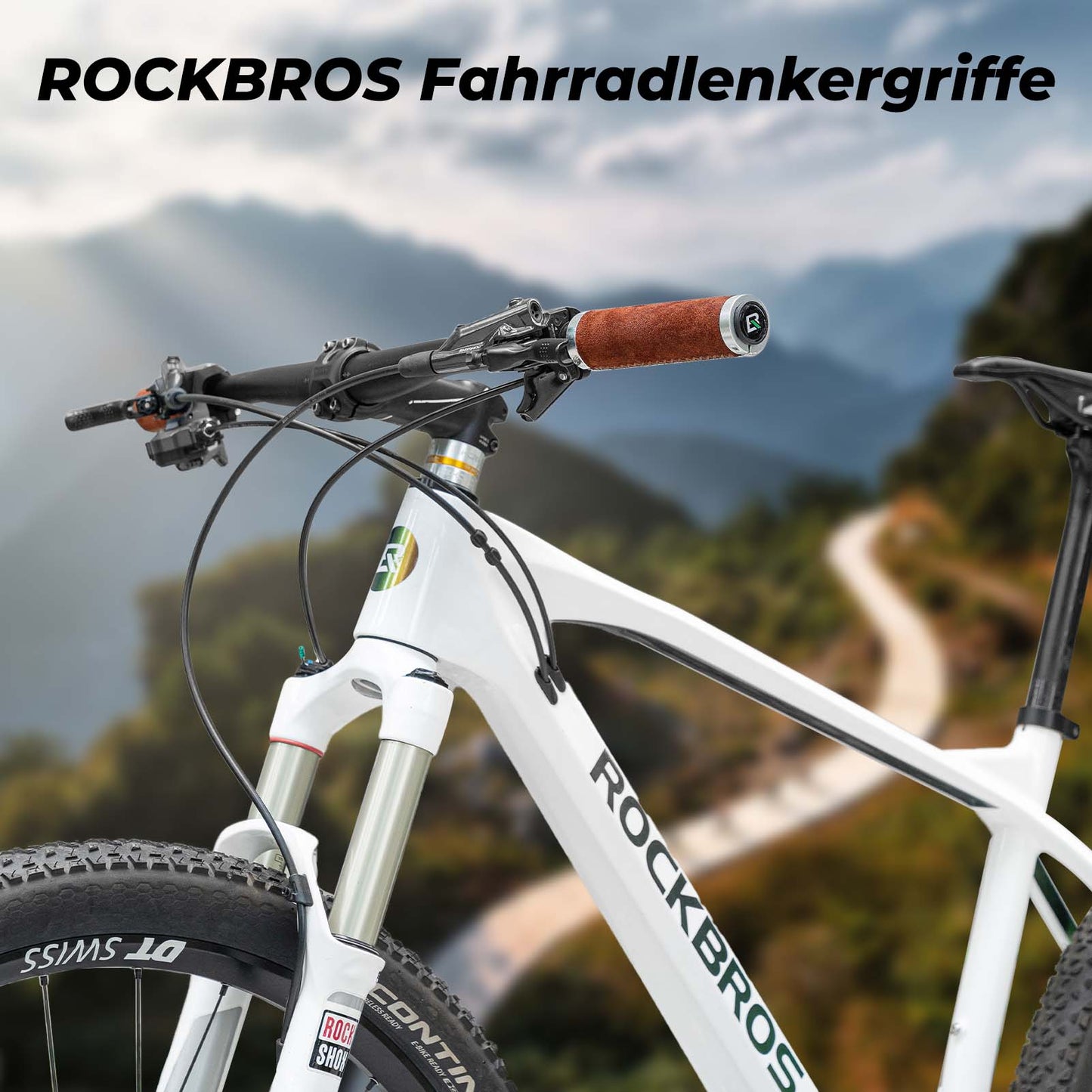 Maastopyörän kahvat Ergonominen ohjaustangon kahvat Liukumattomat 22 mm ROCKBROS -renkaille