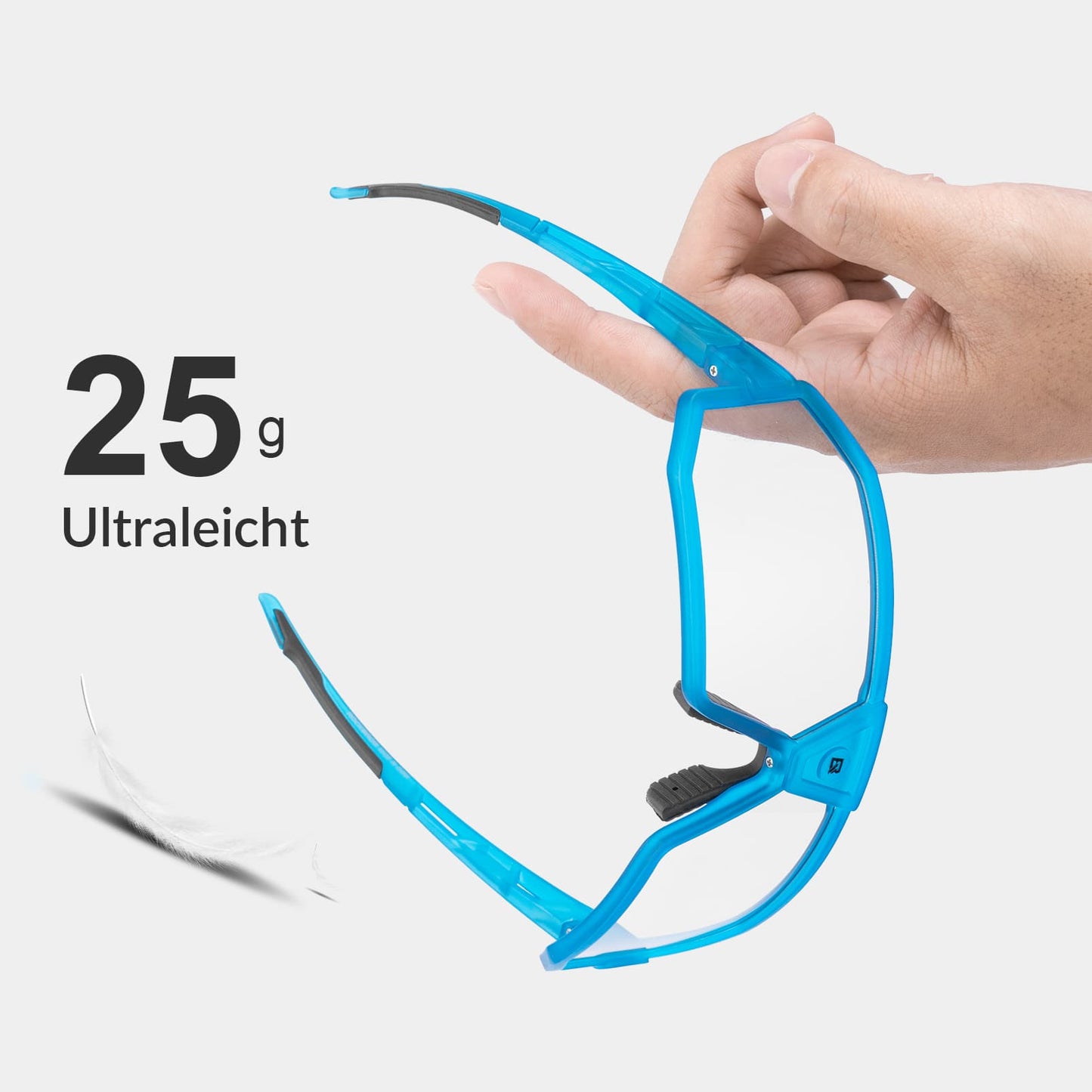 Fotokromiset aurinkolasit UV400-suojauksella, unisex-pyöräilylasit, siniset, ROCKBROS