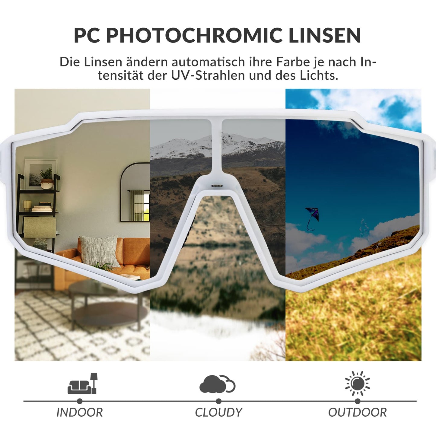 Polarisoidut pyöräilyaurinkolasit, urheiluaurinkolasit ulkoiluun, ROCKBROS