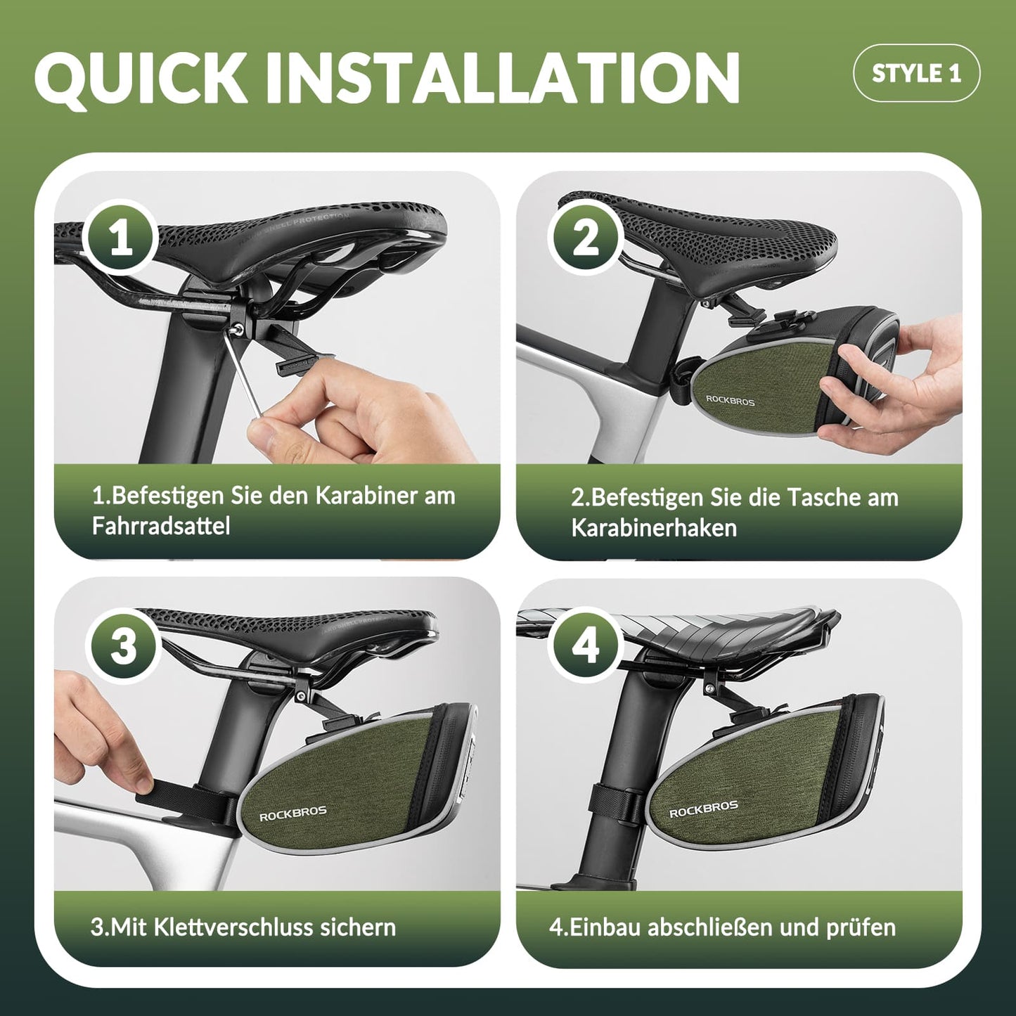 Vettähylkivät satulalaukut, työkalulaukku, uusi malli 2024, ROCKBROS