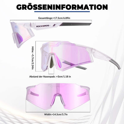 Aurinkolasit, pyöräilylasit, itsetummuvat, ulkokäyttöön, UV400-suoja, ROCKBROS