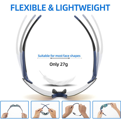 Aurinkolasit UV400-suojauksella pyöräilylasit naisille/miehille ROCKBROS