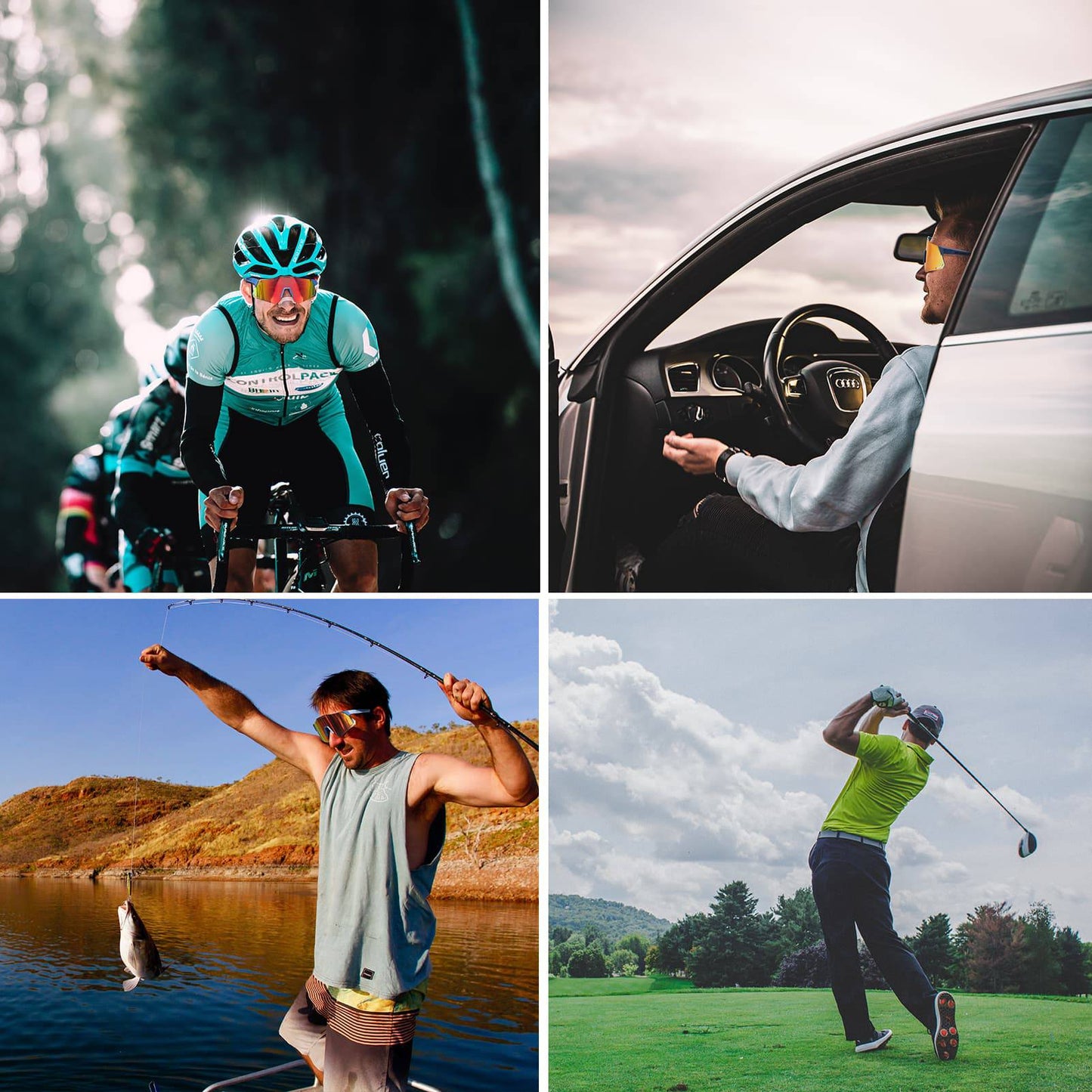 Aurinkolasit UV400-suojauksella pyöräilylasit naisille/miehille ROCKBROS