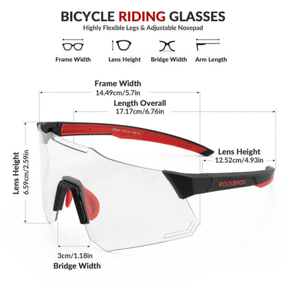 Aurinkolasit UV400-suojauksella pyöräilylasit naisille/miehille ROCKBROS