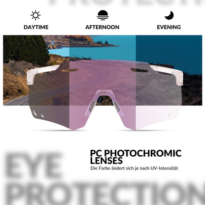 Ultrakevyet pyöräilylasit, fotokromiset aurinkolasit UV400-suojalla, ROCKBROS