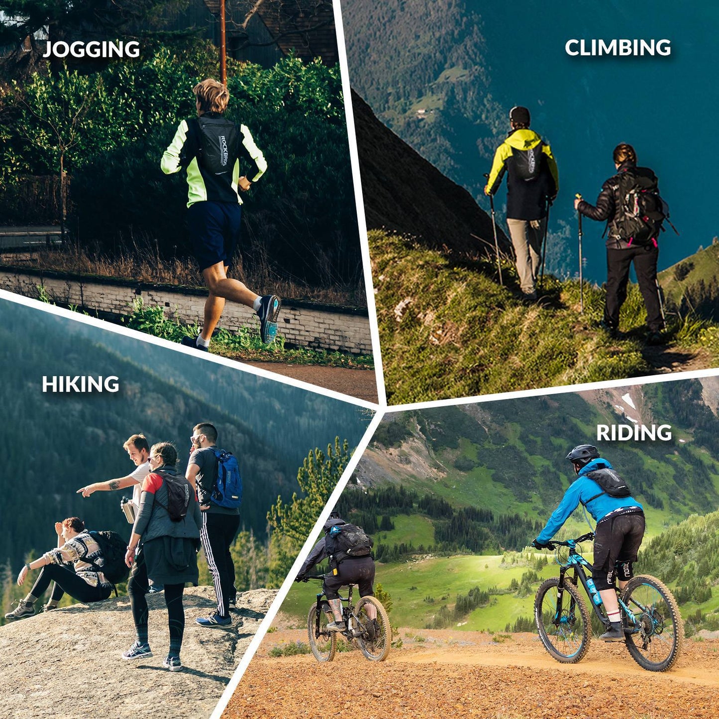 Ultrakevyt juomarakkoreppu, polkupyöräreppu juomajärjestelmällä, 2L, ROCKBROS