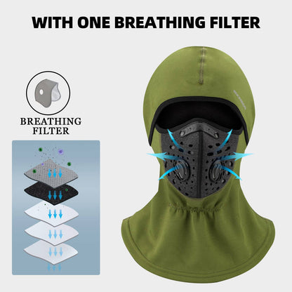 Tuulenpitävä ja pölyä hylkivä balaklava-talvikauluspaita ROCKBROS