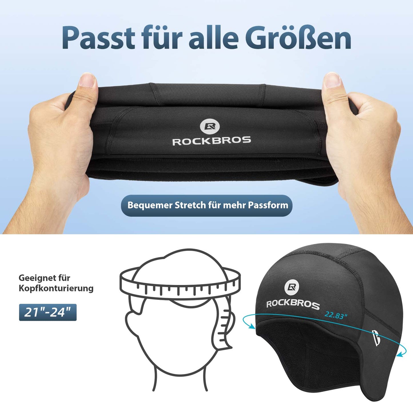 Talvipyöräilylippis, tuulenpitävä kypärälippis silmälasirei'illä, ROCKBROS