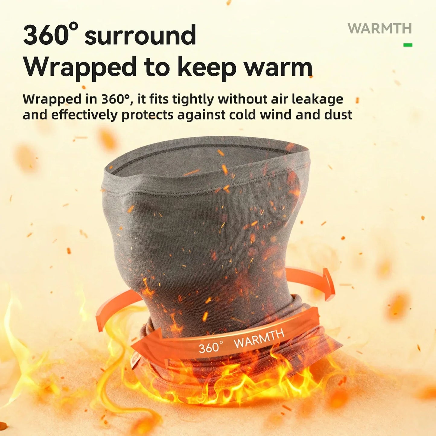 Talvivillainen termohuivi/tuubihuivi ROCKBROS