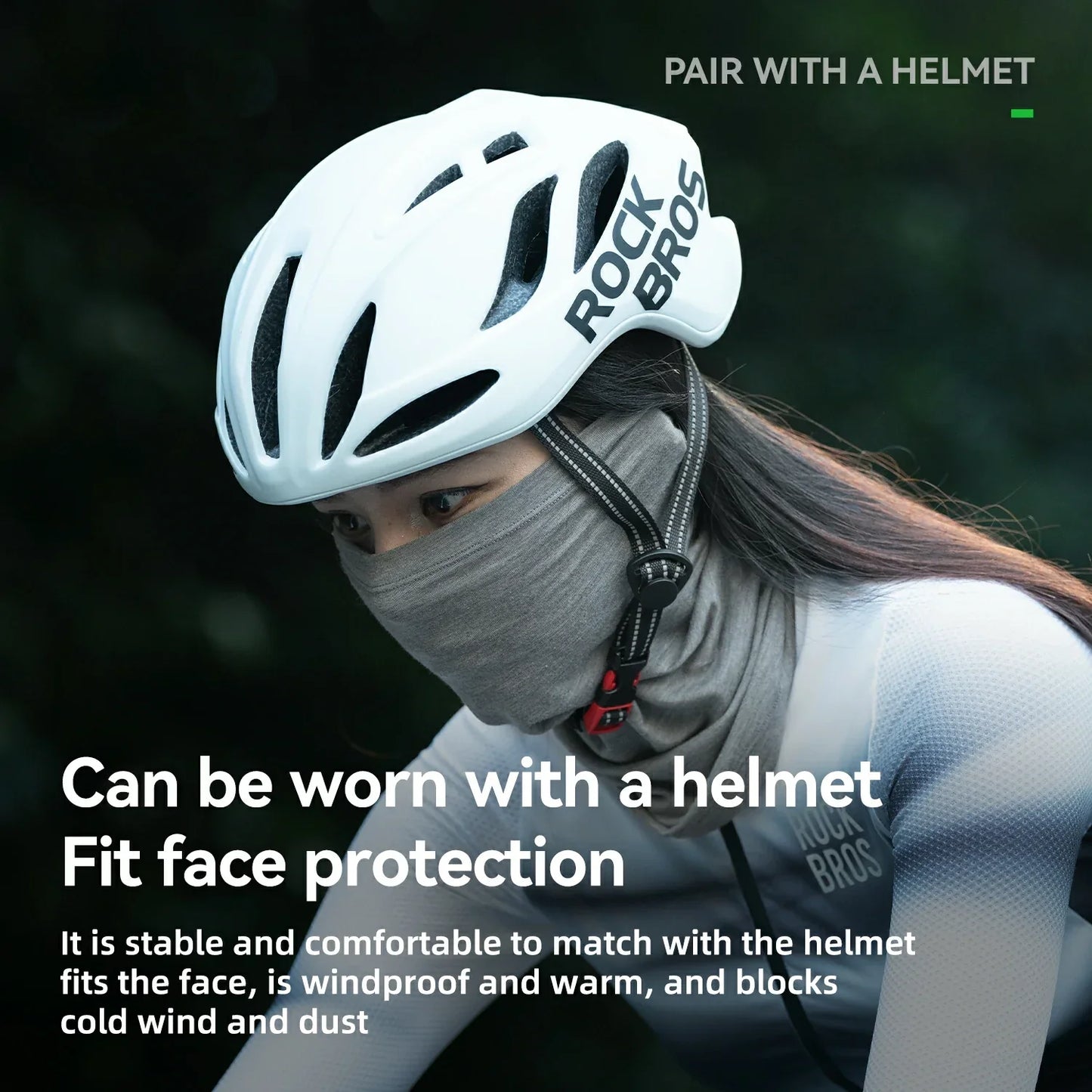 Talvivillainen termohuivi/tuubihuivi ROCKBROS