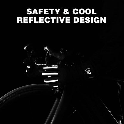 Miesten talvipyöräilykäsineet, tuulenpitävät, koot M-2XL, ROCKBROS