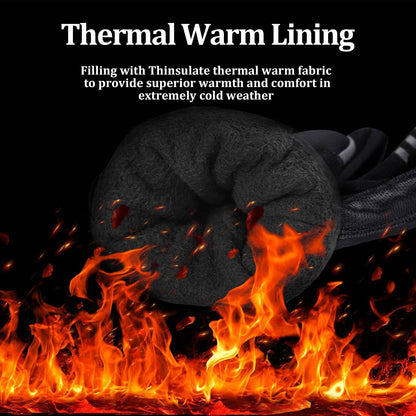 Miesten talvipyöräilykäsineet, tuulenpitävät, koot M-2XL, ROCKBROS