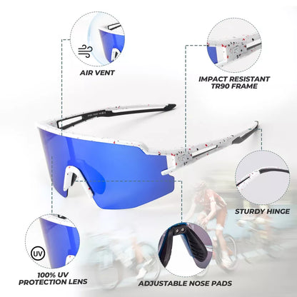 ROCKBROS Polarisoidut/fotokromaattiset aurinkolasit Pyöräilylasit Polkupyörän UV400 UNISEX