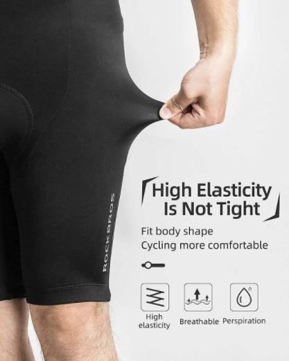 ROCKBROS Pyöräilyhousut Olkaimilla Lyhyet Pehmustetut Pyöräilyhousut M-4XL