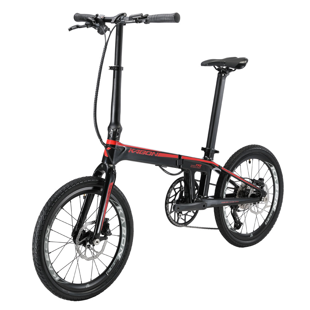 KABON City Taittopyörä hiilikuitu Shimano Altus 9 vaihdetta 20 tuumaa