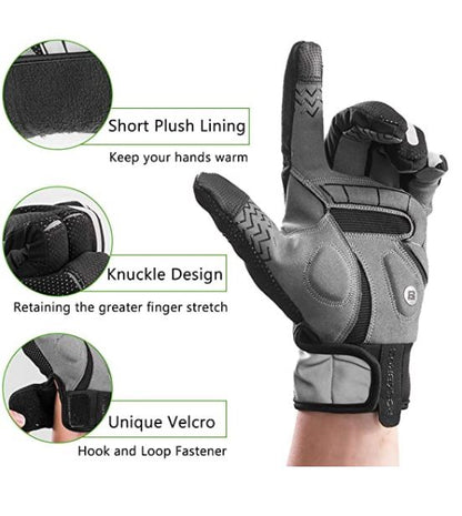 ROCKBROS Pyöräilyhanskat Kosketusnäyttö Tuulenpitävä Kokosormet