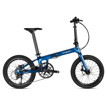 KABON City Taittopyörä hiilikuitu Shimano Altus 9 vaihdetta 20 tuumaa