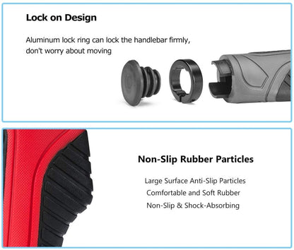 ROCKBROS ergonomiset polkupyörän ohjaustangon kahvat luistamattomat 22 mm