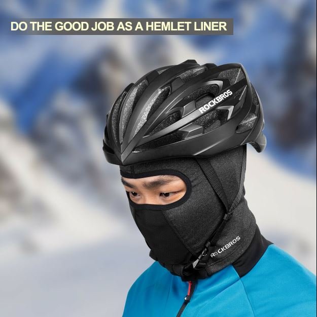ROCKBROS LF8010 Balaclava Tuulimaski Talvi Pyöräilymaski 2 Tyyppiä
