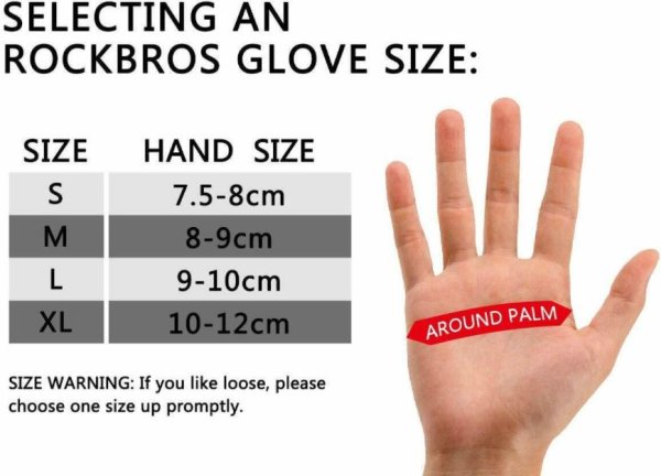 ROCKBROS Moottoripyöräkäsineet Polkupyöräkäsineet Talvikosketusnäyttö Vedenpitävä