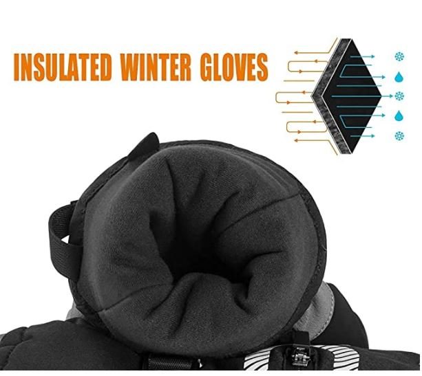 ROCKBROS Sukkahousut 2 in 1 Käsineet Kevät, Syksy Täysisormiset Tuulenpitävät Lämpimät Käsineet Ulkoiluun