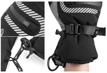 ROCKBROS Sukkahousut 2 in 1 Käsineet Kevät, Syksy Täysisormiset Tuulenpitävät Lämpimät Käsineet Ulkoiluun